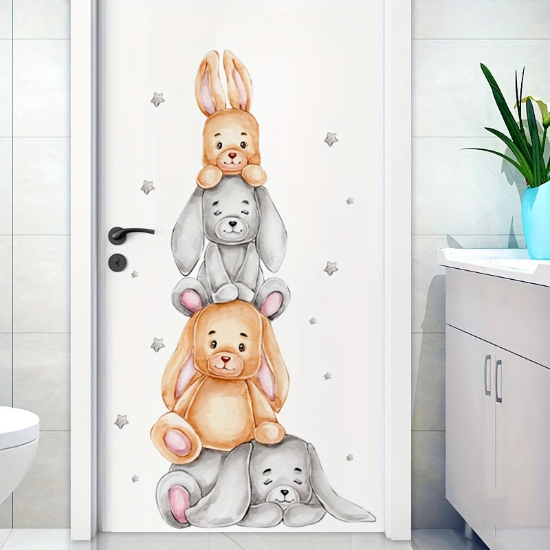 Cute cartoon bear decal for walls and windows.