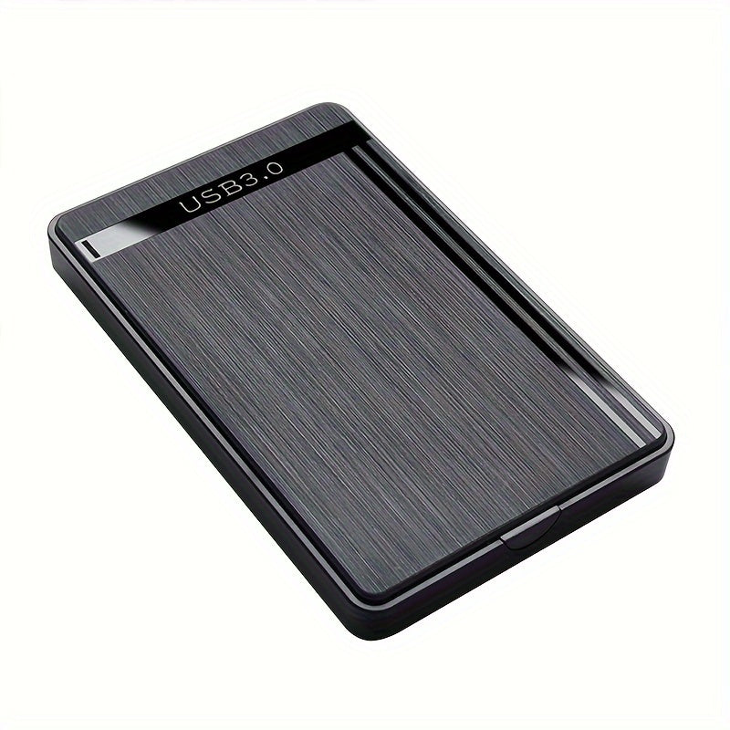 Black casing external hard drive with USB3.0 high-speed 2.5-inch enclosure for HDD/SSD mechanical drives.