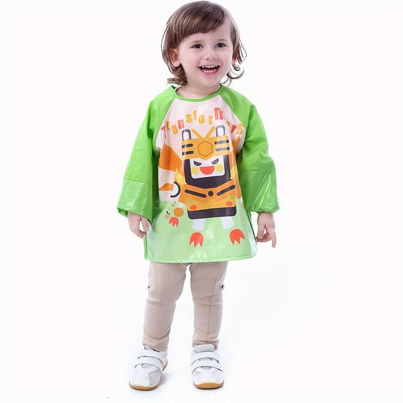 Artists and little ones alike will love the Waterproof Long-Sleeve Smock with Pockets - Perfect for keeping clean during messy activities.