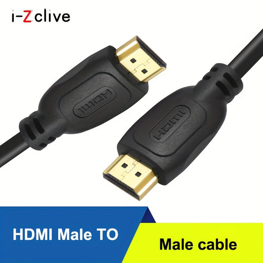 Male to male copper clad steel cable, 4K Ultra HD, high speed 18Gbps, 4K@60Hz HDR, 3D, 2160p, 1080p, HDCP 2.2, ARC, for monitors and HDTV.