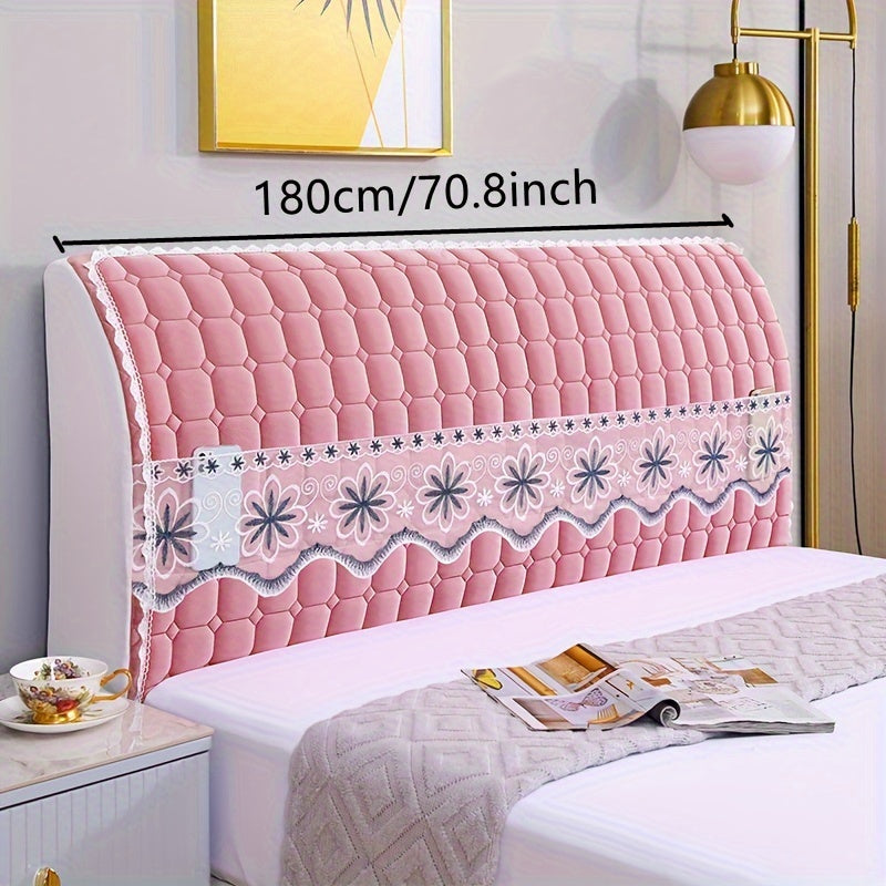 Protect your bed with this super soft quilted headboard cover, in a luxury solid color, to keep it free from dust and stains.