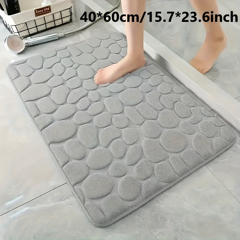 Get ready for the Halloween season with this high-quality bathroom rug! Made of low pile polyester flannel with PVC backing, this rectangular bath mat is quick-drying, machine washable, and non-slip. Its knitted fabric ensures high absorbency, making it