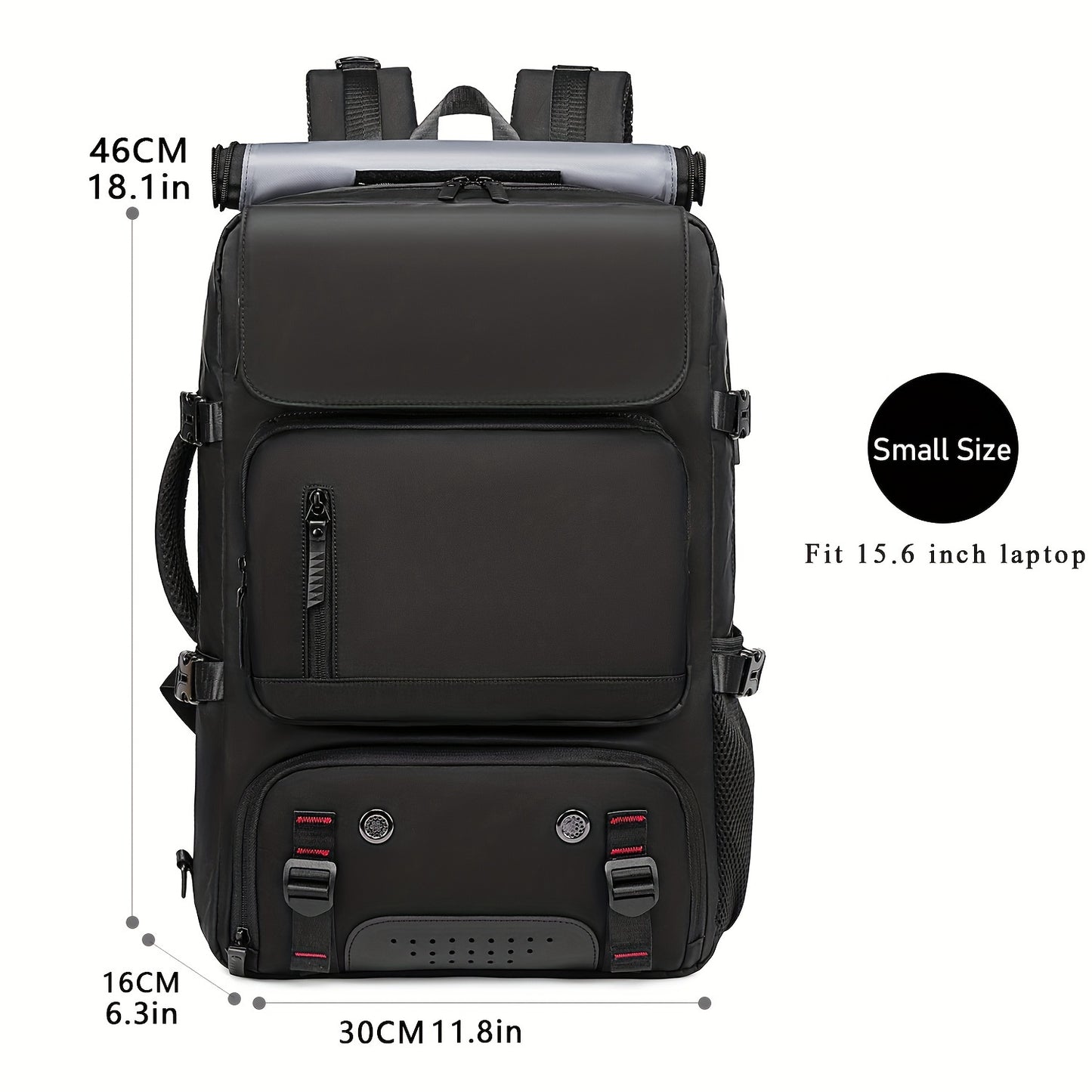 Fashionable unisex shoulder backpack with shoe compartment, charging port, and 17-inch laptop storage. Ideal for hiking, commuting, and travel.