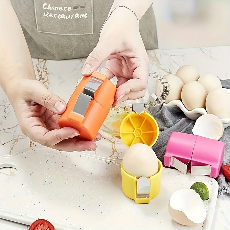 Easily Peel Eggs with 1pc Handheld Egg Peeler - A Convenient, Eco-Friendly Kitchen Tool Made of Plastic for Baking and Cooking. Perfect for Home Kitchen Storage and Organization. Shell Cracker and Wooden-Free!