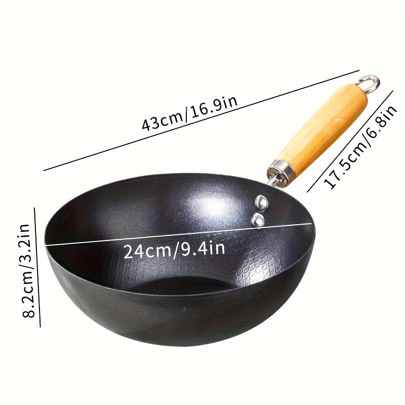 Small iron pan, ideal for single servings, with a non-stick surface, suitable for gas stoves, and small kitchen tools.