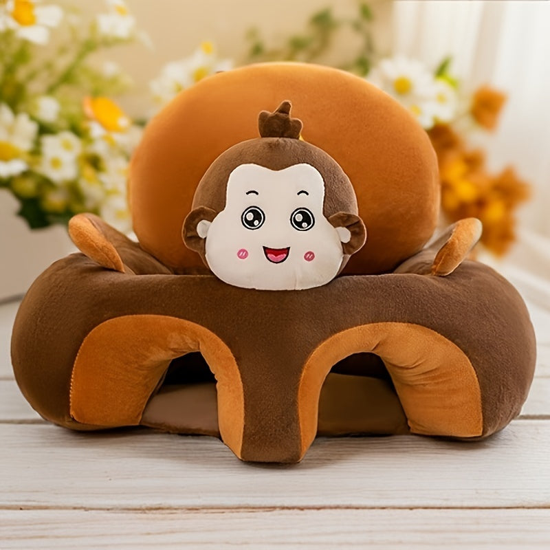 Floor Seat for Babies with Plush Animal Design and Support for Sitting Up, Perfect for Learning to Sit with Comfortable PP Filling