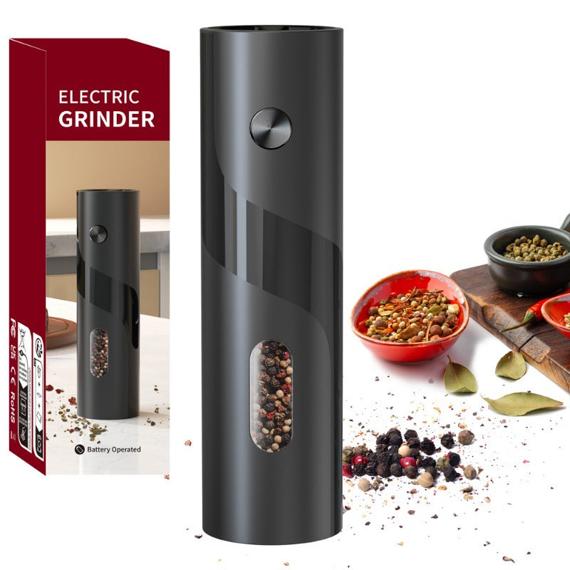 This electric salt and pepper grinder is adjustable for coarseness, refillable, battery-operated, and automatic. It is an essential kitchen gadget with a square shape and a capacity of over 10L. This grinder requires 4 AAA batteries (not included) for