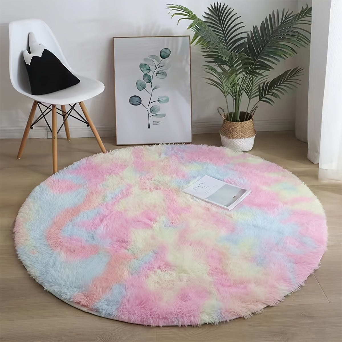 Indulge in the luxurious comfort of our Super Soft Fluffy Area Rug, crafted with non-slip plush polyester fiber for ultimate coziness. Ideal for enhancing the decor in your living room, bedroom, nursery, game room, or dorm. This rug is hand wash only and