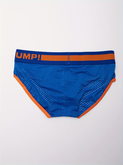 Men's Cotton Color Block Briefs available in 3pcs, 4pcs, and 6pcs in smaller sizes, designed for teens.