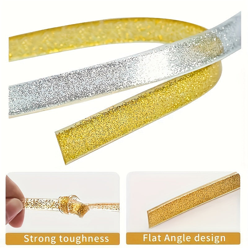 Self-adhesive sewing strip for various uses in the kitchen and bathroom, as a decorative line or wall sticker.