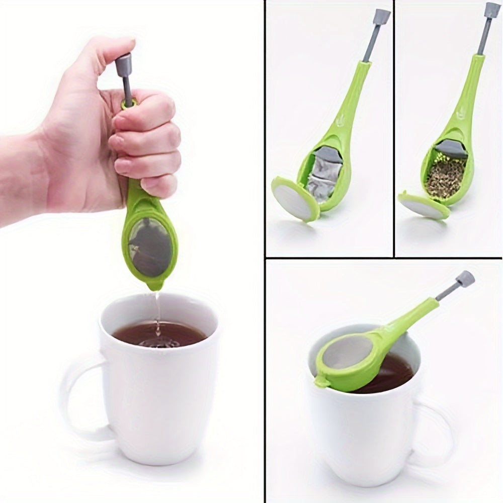 Flexible silicone tea infuser with a press down strainer, perfect tea bag for your kitchen tea accessories.