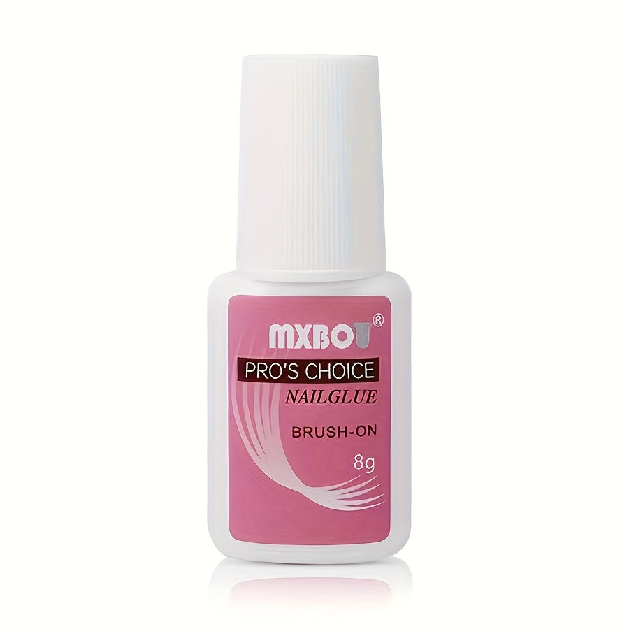 8g Clear Gel Nail Glue - Strong, Waterproof, Formaldehyde-Free for Press-Ons & Acrylic Nails, Easy to Apply