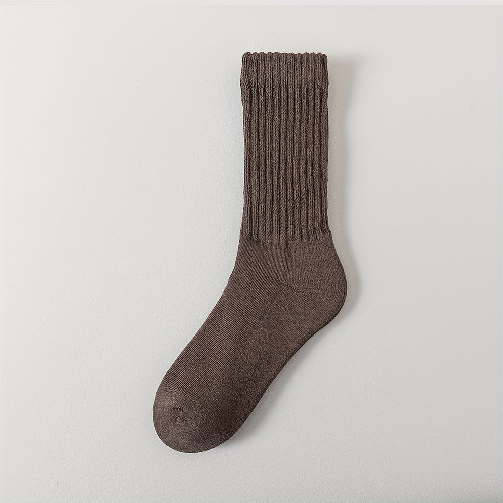 Men's and women's college style retro socks, breathable and thick, suitable for all seasons.