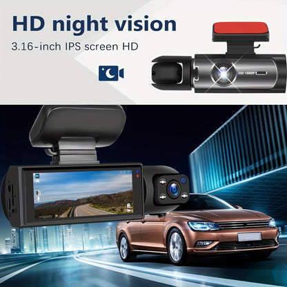 Brand new Vehicle Black Box upgraded Dash Cam includes 64G high-speed memory card and car phone fast charging gift package. Features 1080P ultra-clear night vision, alloy sun-proof shell