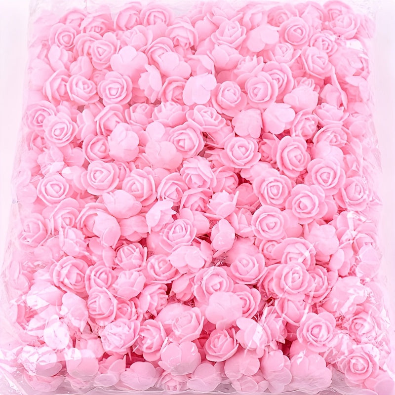 50 artificial foam rose flowers for weddings, home decor, scrapbooking, and Valentine's Day gifts - realistic and durable.