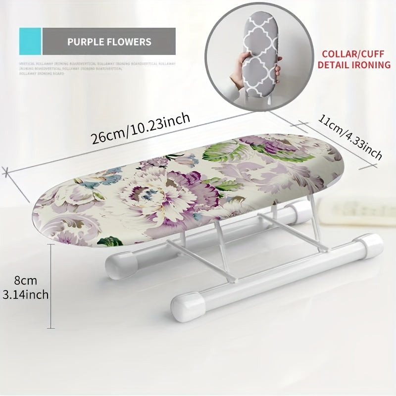 Durable Plastic/Iron Compact Mini Ironing Board Ideal for Collars and Cuffs - Perfect for Home Use