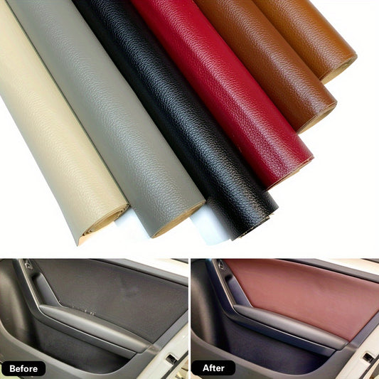 Premium PVC Car Seat & Door Repair Film - Self-Adhesive, Waterproof, Fade & Peel Resistant - 35x50cm - Multiple color options - Ideal for cars, motorcycles & interior doors.