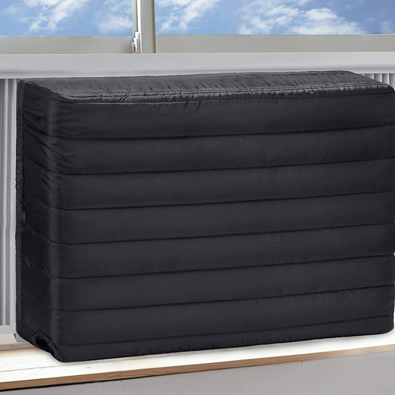 Protect your air conditioner with the 1pc Universal Fit Air Conditioner Cover. This indoor all-inclusive dustproof radiator protector does not require electricity and is easy to install on double-hung windows.