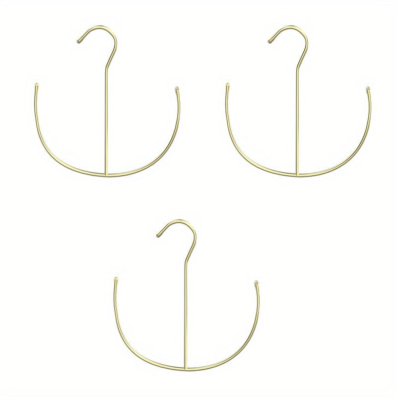 3-Pack of versatile hat hangers made of black metal, perfect for organizing scarves, belts, tank tops, hats, bras, and shoes. Simple installation with no power needed, ideal for keeping your home, kitchen, or entryway tidy and organized.