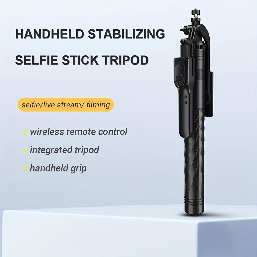 Smartphone selfie stick tripod for travel selfies and live streaming.