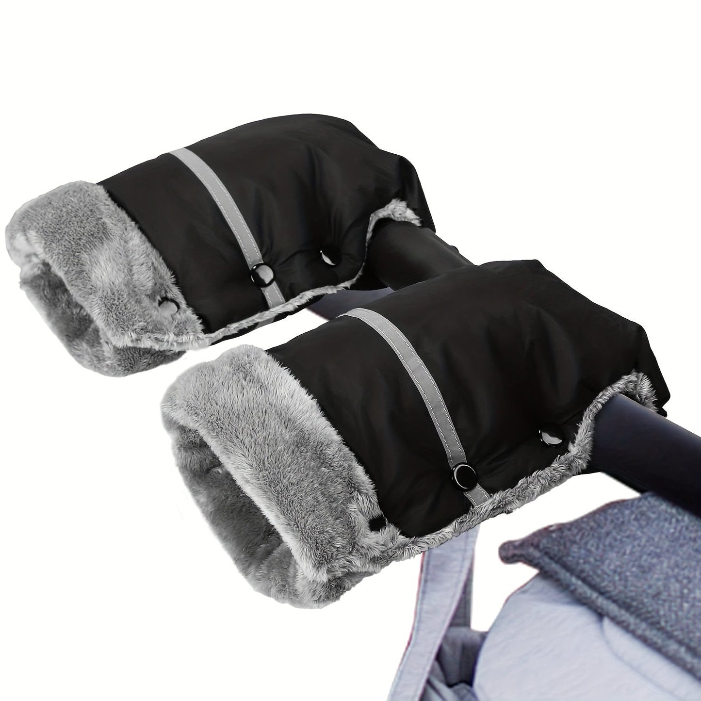 Youngsters' Stroller Warm Gloves by Domi Bear - Windproof and Waterproof Winter Armrest Covers for Carriages