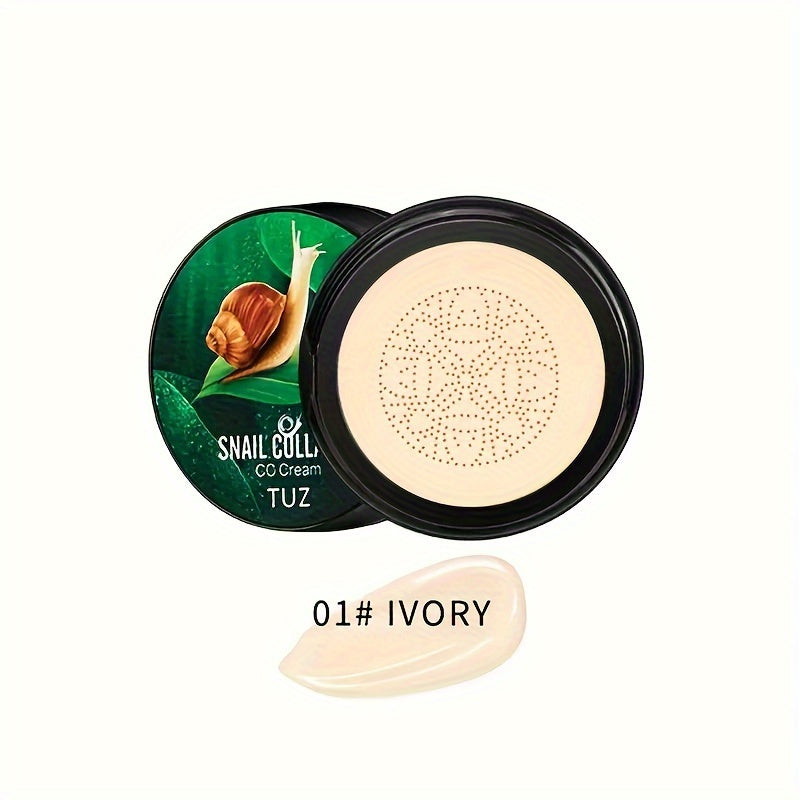 1pc Snail Collagen CC Cream for St. Patrick's Day: Get a waterproof, long-lasting foundation look with moisturizing benefits.