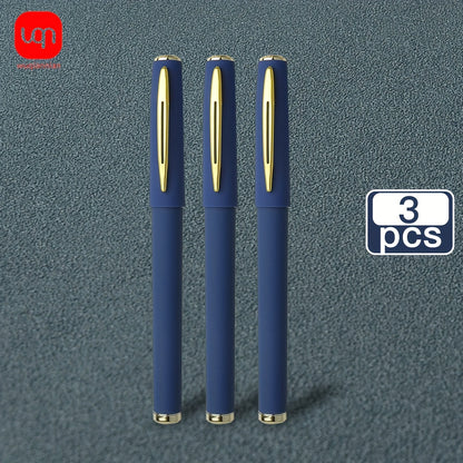 3/6pcs Large Blue Matte Stick Bullet Tip 0.7mm Gel Pen for Students/Office Use with Smooth Writing, Great for Learning Supplies