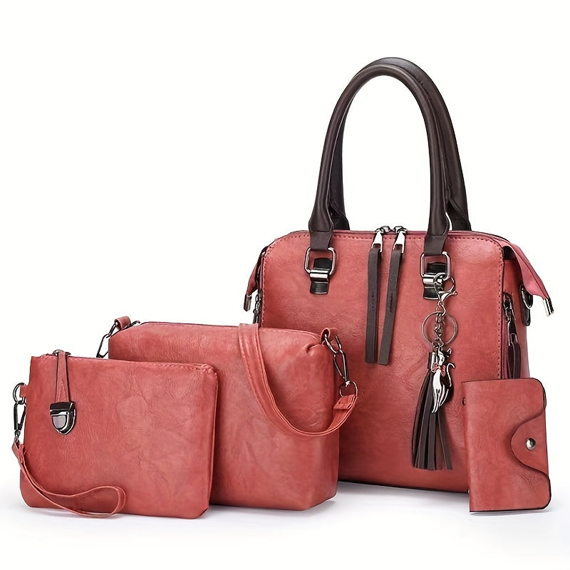 2024 New Retro Multi-Set Handbag for Women, Western Style Crossbody Bag with Large Capacity