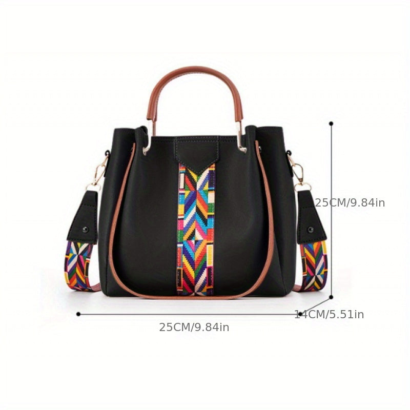 Single shoulder crossbody handbag fashion four piece set.