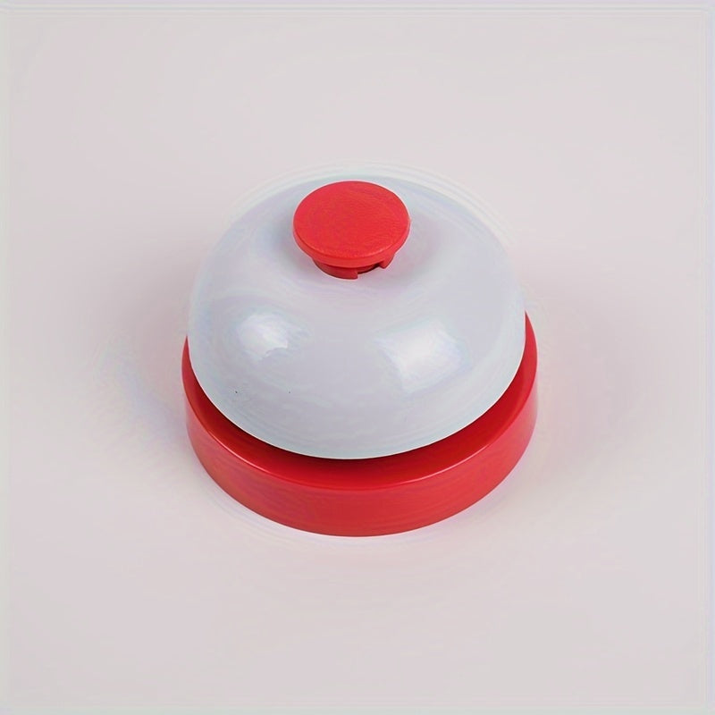 Colorful metal hand bell with clear ring tone, ideal for various uses, no batteries required.