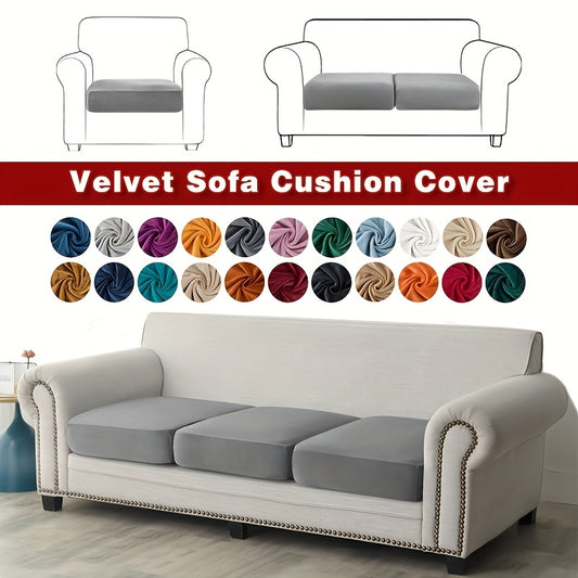 Non-slip velvet sofa slipcover for living room or office home decor.