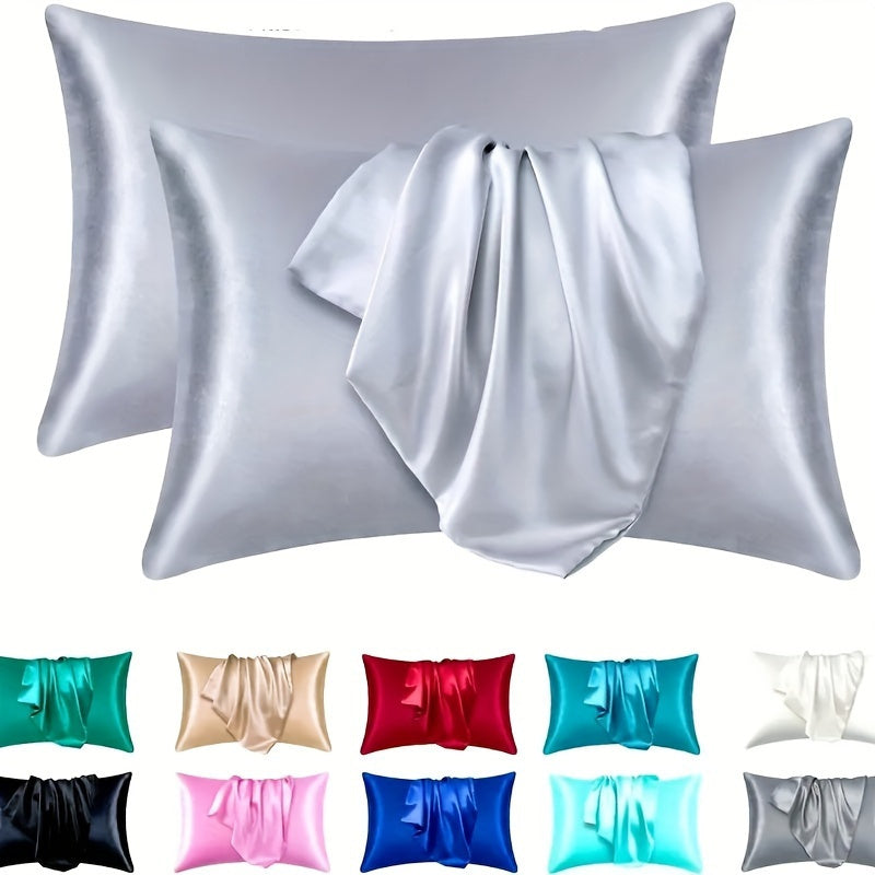 Indulge in Luxury with a Single Luxury Satin Pillowcase - Smooth, Comfortable & Gentle on Skin, Available in Solid Colors with Envelope Closure, Easy to Clean in the Washing Machine - Ideal for Home Bedding