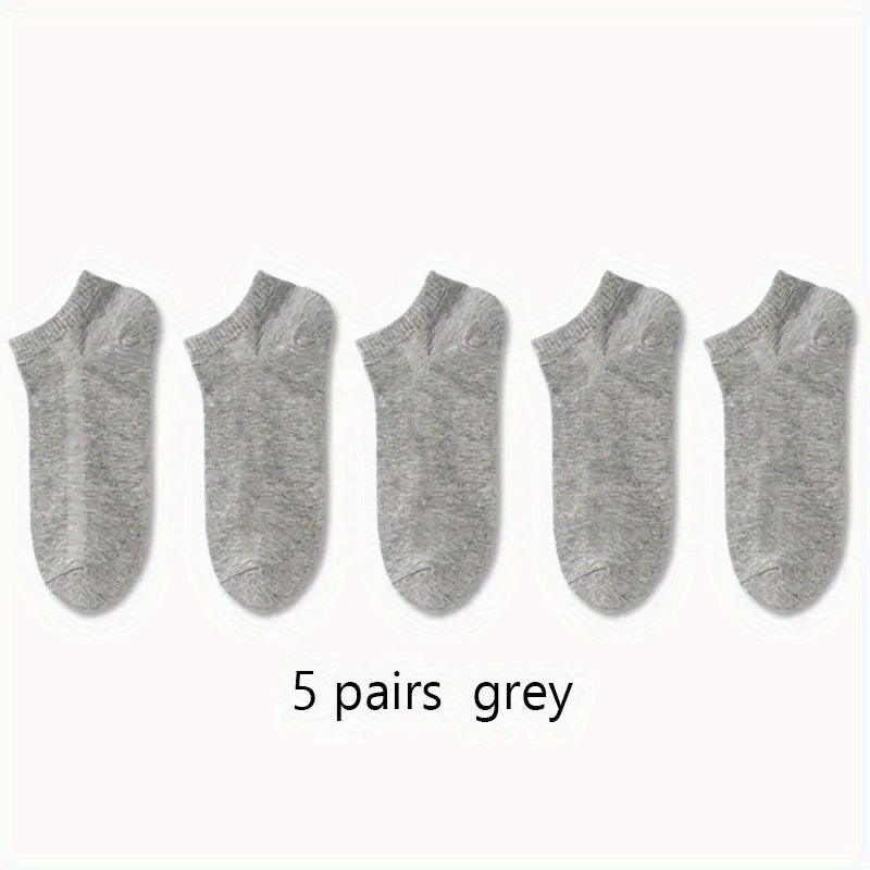 10 pairs of comfortable and breathable men and women ankle socks for spring and summer.