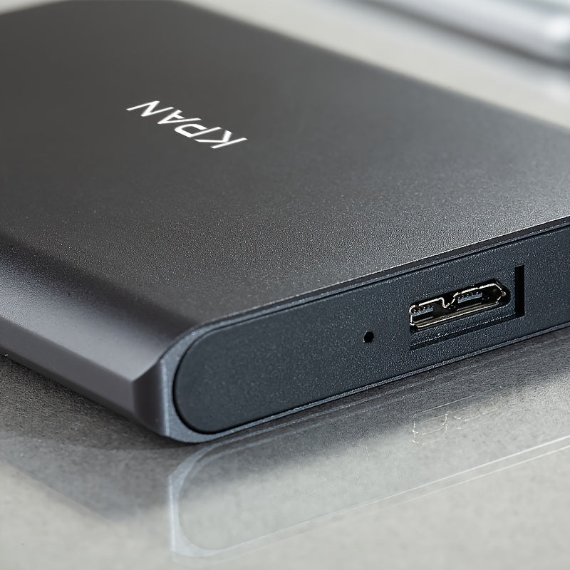 KPAN Portable USB 3.0 External Hard Drive for high-speed data transfer, large capacity (1TB/500GB/320GB), compatible with PCs, laptops, smartphones & more.