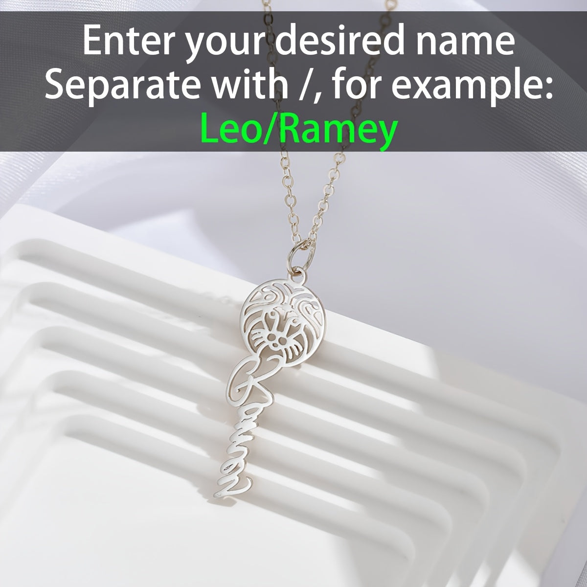 18K Golden Plated Stainless Steel Pendant Necklace with Custom Zodiac Name - Elegant and Minimalist Astrology Jewelry, Perfect for a Birthday or Mother's Day Gift.