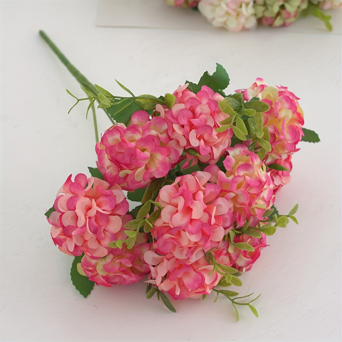 10 Head Artificial Hydrangea Bouquet for Wedding and Home Decor