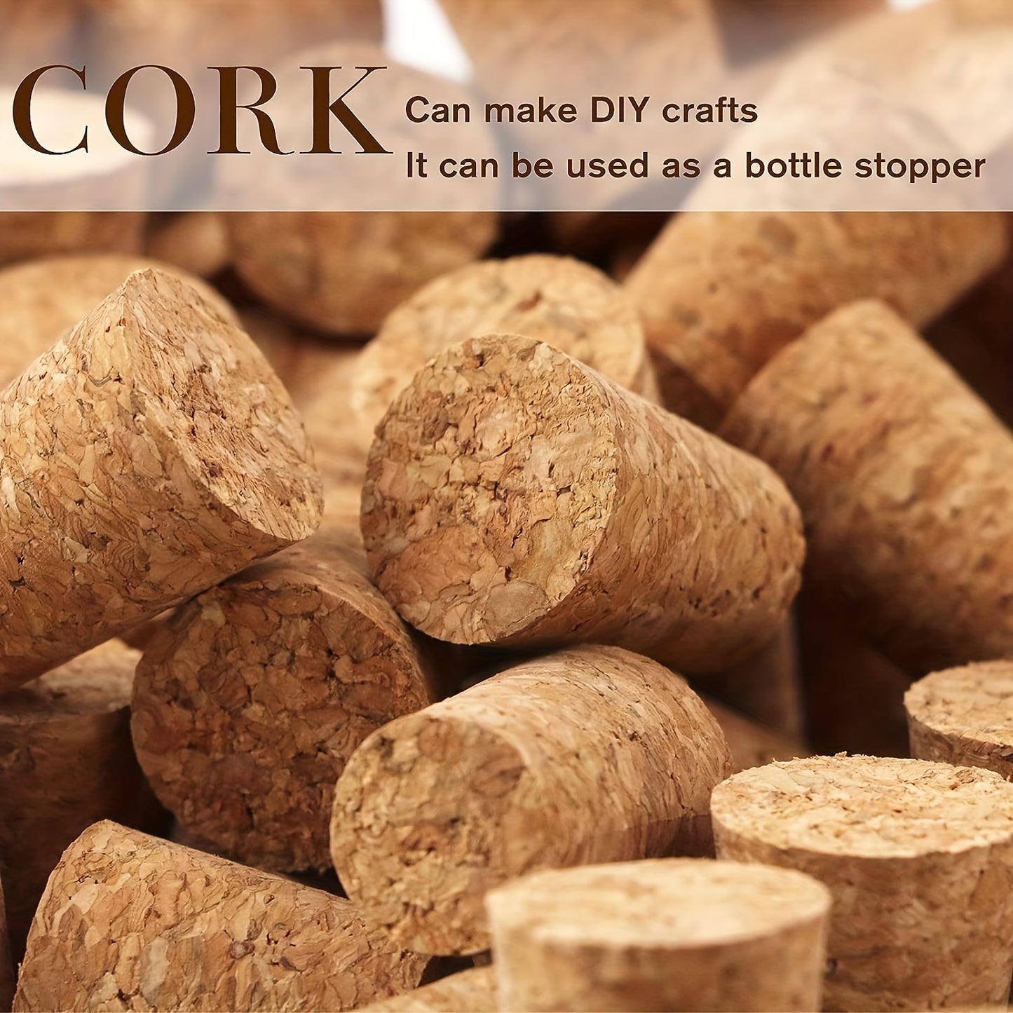 30 natural soft wood cork stoppers for wine and beer bottles, leakproof and ideal for DIY crafts.