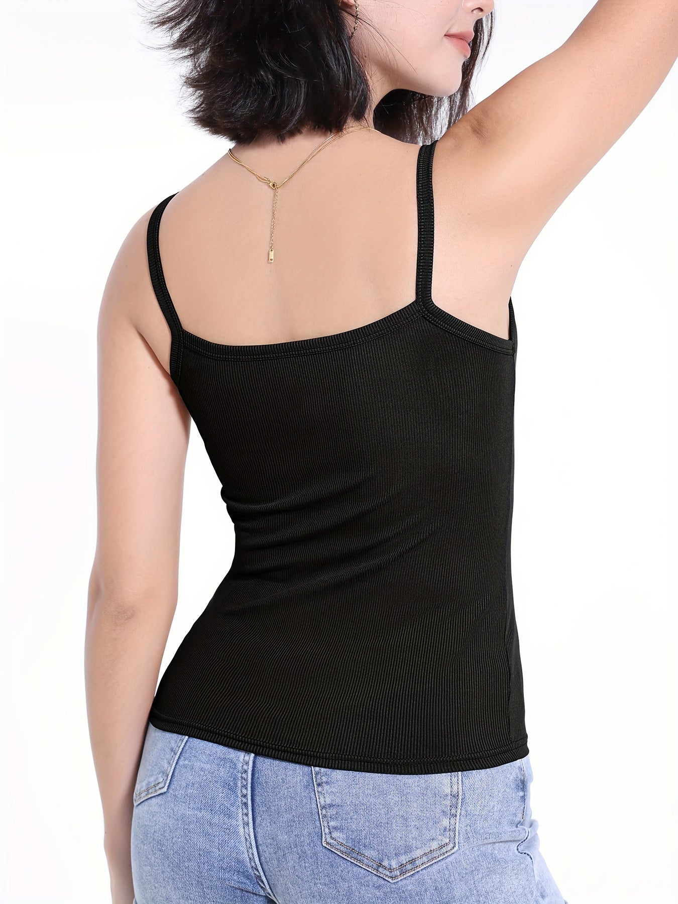 3pcs Women's backless bralette tank tops, ideal for summer layering with a beautiful back feature.