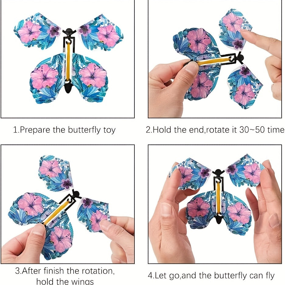 10/20pcs Magic Props Flying Magic Butterfly - Novel Toy, Surprise Gift, Party Game, Classic Prank Toy