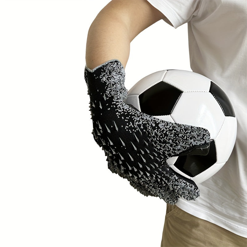 Soccer goalie gloves with Giga Latex 4mm, strong grip and palm protection for boys, youth, adult, and men. Available in sizes 6-10 with 3 styles at Level 3.