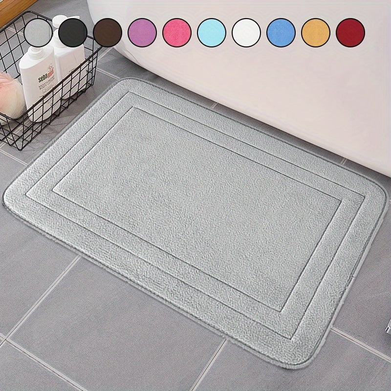 Non-Slip Memory Foam Bath Rug set includes 1 piece - Features Quick Dry, Machine Washable, Soft and Comfortable Bathroom Accessories