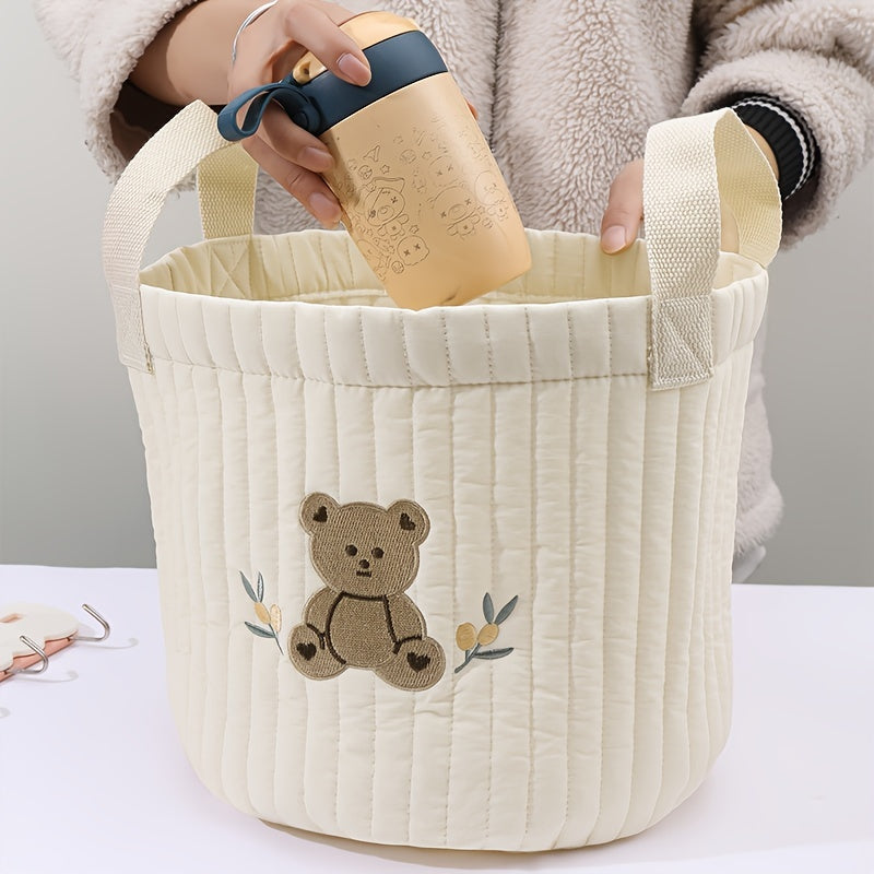 Adorable Cartoon Bear Mommy Bag: Versatile Storage and Diaper Bag - Perfect for Christmas, Halloween, Thanksgiving, New Year's, and Valentine's Day Gifts