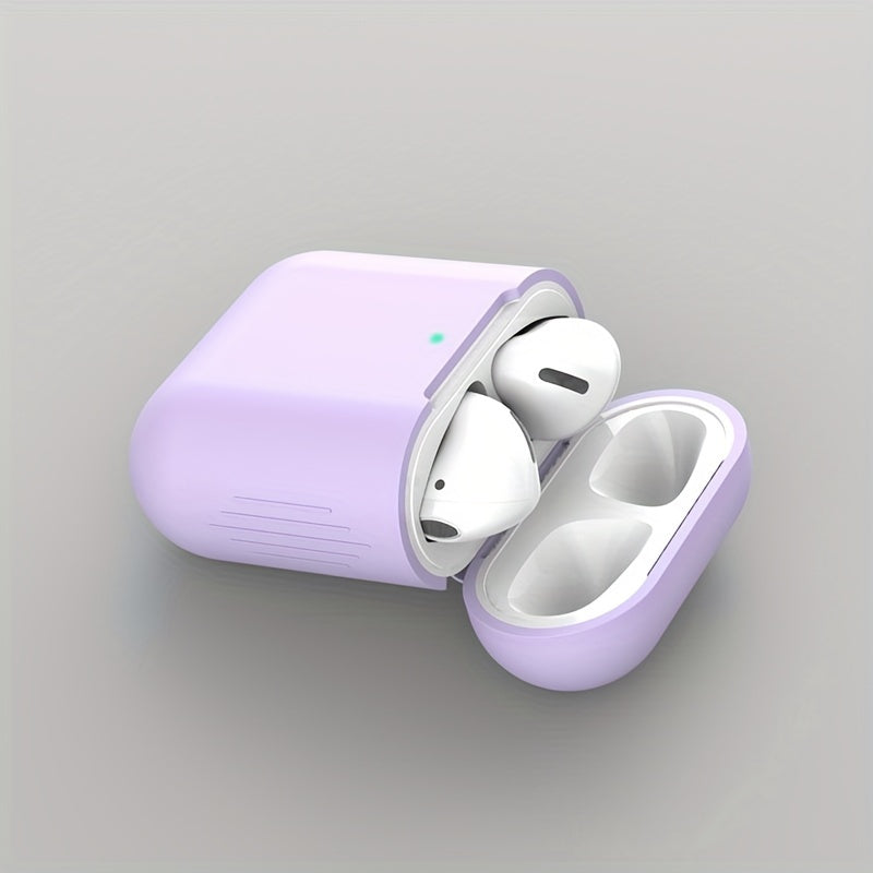 AirPods protective case for 1st and 2nd generation, compatible with wireless silicone earphones.