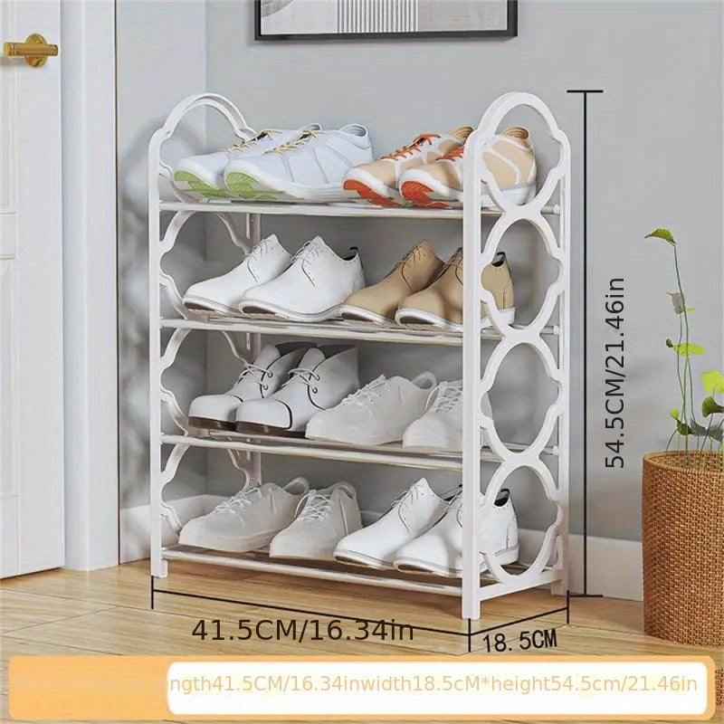 Simple to put together, dustproof shoe cabinet featuring a clear door - conveniently foldable for saving space in your living room, bedroom, or dorm. No need for installation.