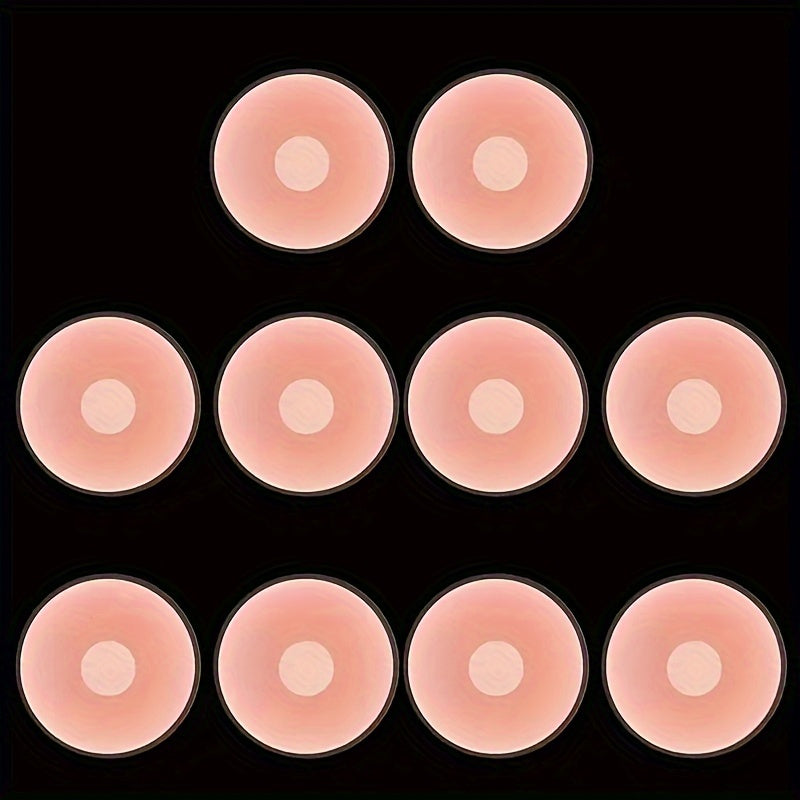 Silicone nipple covers: 6 pack of invisible, seamless, anti-slip adhesive petals for formal wear.