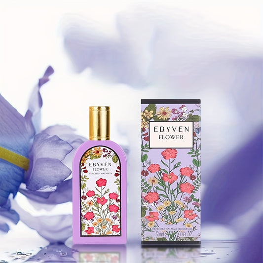 1 x EBYVEN Elegant Magnolia Flower Scented Perfume for Women - Floral Fragrance with Notes of Apple, Dew Berry, Orange, Coconut, Jasmine, Lily of the Valley, Cananga Odorata -