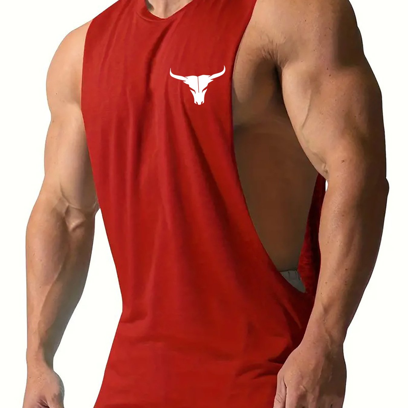 Summer muscle fit tank top for men, quick-dry and breathable, perfect for gym training.