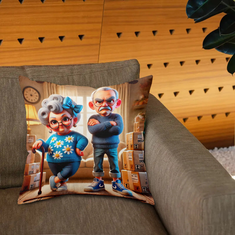 Pamper your grandma and grandpa with the trendy 1pc Glam Style Cartoon Print Pillow Cover. Crafted from hypoallergenic polyester, this machine washable cushion case features a zippered closure and soft knit fabric for maximum comfort. Perfect for bed