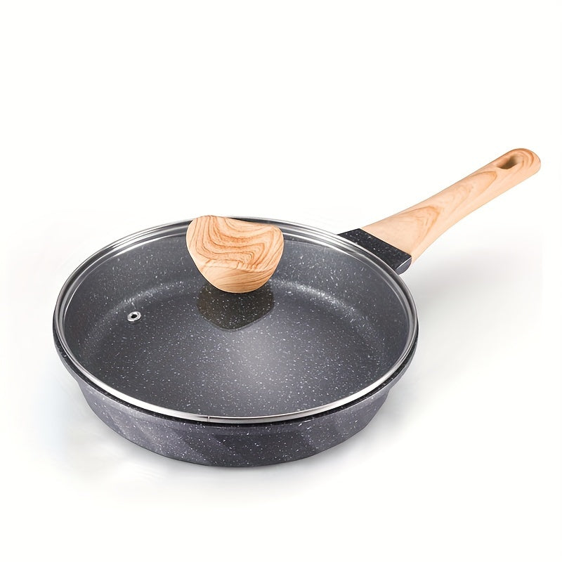 1 piece of Breakfast Pot and Pan Set, including an omelette pan and pancake steak pan, all designed with a non-stick coating for easy washing. Compatible with both electromagnetic and gas stoves.