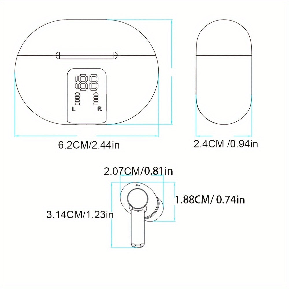 Compact, wireless earbuds with real-time translation for travel and business. Compatible with iOS and Android, supporting 150 languages.